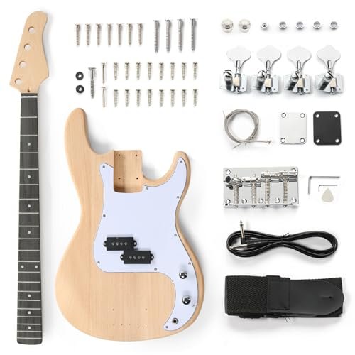 Ktaxon DIY Electric Guitar Kit, 46Inch DIY Bass Guitar...