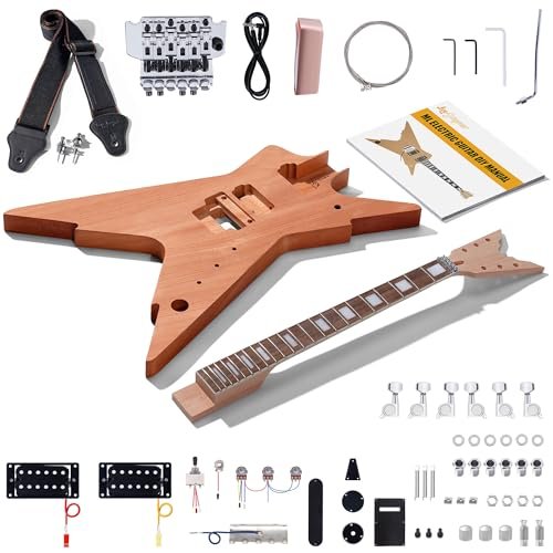 Leo Jaymz DIY Electric Guitar Kits with Mahogany Body and...