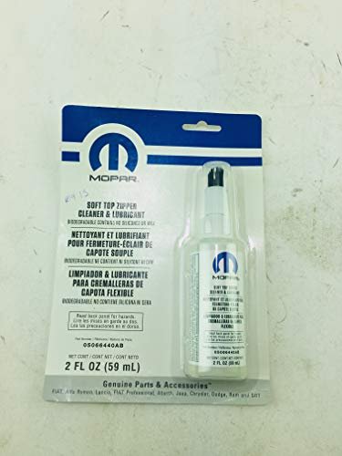 Mopar Jeep Wrangler Soft TOP Zipper Cleaner LUBE OEM