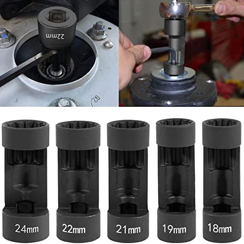 5pcs Strut Nut Socket 18mm 19mm 21mm 22mm 24mm with...