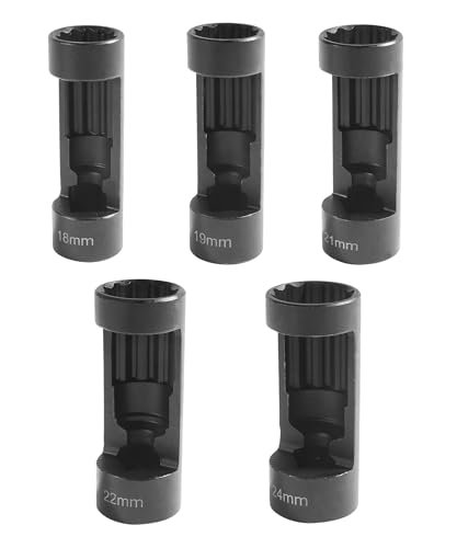 SCUARI 5PCS Strut Nut Socket,18MM 19MM 21MM 22MM 24MM...