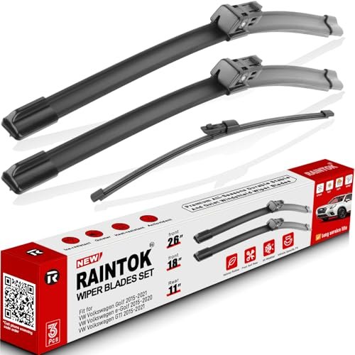 RAINTOK Windshield Wiper Blades - Replacement Set for...