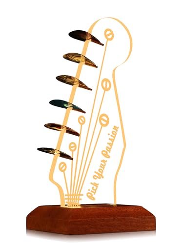 Light Up Guitar Pick Holder, Electric Guitar Headstock...