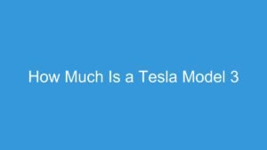 Read more about the article How Much Is a Tesla Model 3