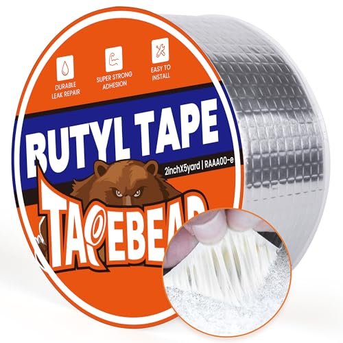 TAPEBEAR Butyl Tape 2inch x16feet, Aluminum Duct Sealing...