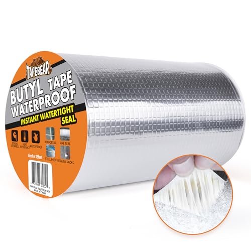 TAPEBEAR Butyl Tape Waterproof Sealant Tape 8inch x33feet,...