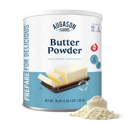 Augason Farms Butter Powder Can - Gluten Free Salted...