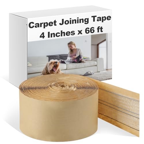 Yuxung 66 ft Carpet Joining Tape 4 Inches x 66...