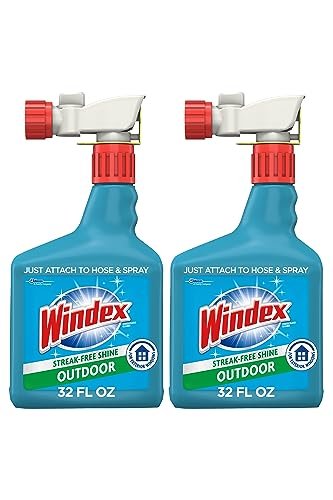 Windex Outdoor Window and Glass Cleaner for Hose Ammonia...