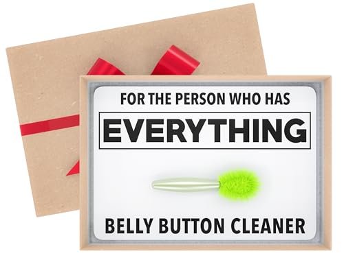 Jergrim Funny Gifts Belly Button Lint Brush, Christmas Gag...