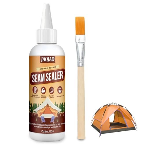 JAOJAO 100ml Tent Seam Sealer, Tent Waterproofing Fast Cure...