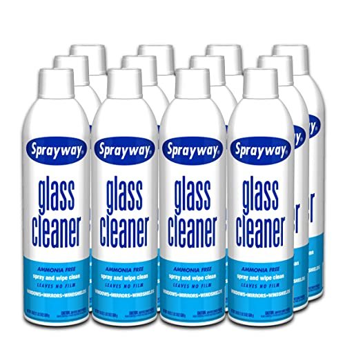 Sprayway Glass Cleaner with Foaming Spray for a Streak-Free...