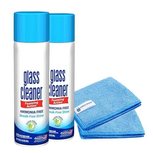 World Group Packing Solutions Glass Cleaner Foam, Foaming...