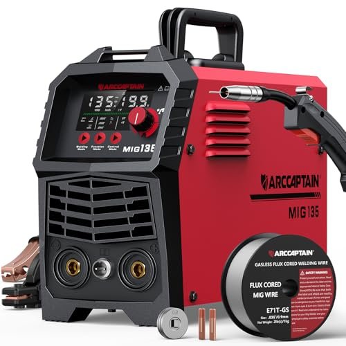 ARCCAPTAIN 135A MIG Welder, 2025 Newest [Large LED Display]...