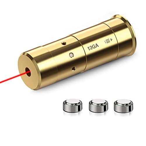 MidTen Bore Sight 12 Gauge Laser Red Dot Boresighter with...