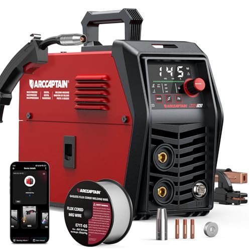 ARCCAPTAIN iControl MIG145 Pro 145A Flux Core MIG Welder...