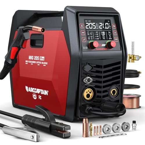 ARCCAPTAIN iControl MIG205 Pro MIG Welder 205A 120V 240V...