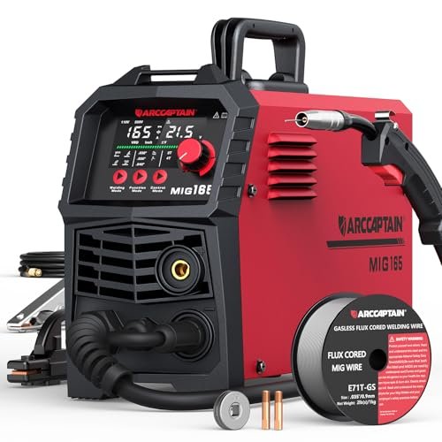ARCCAPTAIN 165A MIG Welder 110V/220V, 2025 Newest [Large...