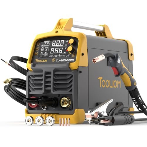 TOOLIOM 200A MIG Welder 4 in 1 MIG/Flux MIG/Lift...
