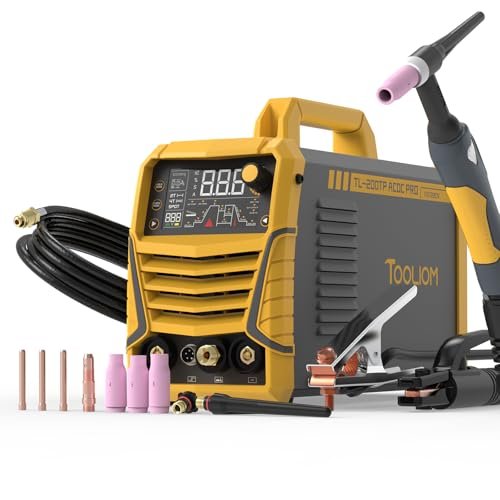 TOOLIOM 200A AC/DC TIG Welder with Pulse, Dual Voltage...