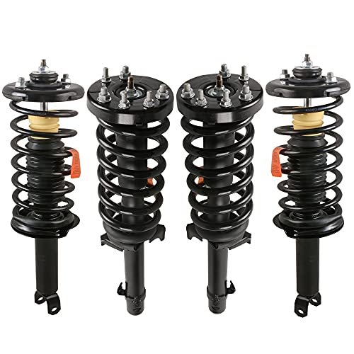 MOSTPLUS Front+Rear Complete Shock Strut Spring Assembly...