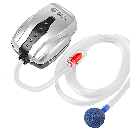 AquaMiracle Aquarium Air Pump Fish Tank Bubbler Aerator,...