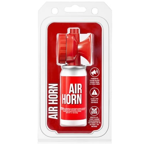 Saillong 1 Pack 1.4oz Boat Air Horn for Safety, Loud...