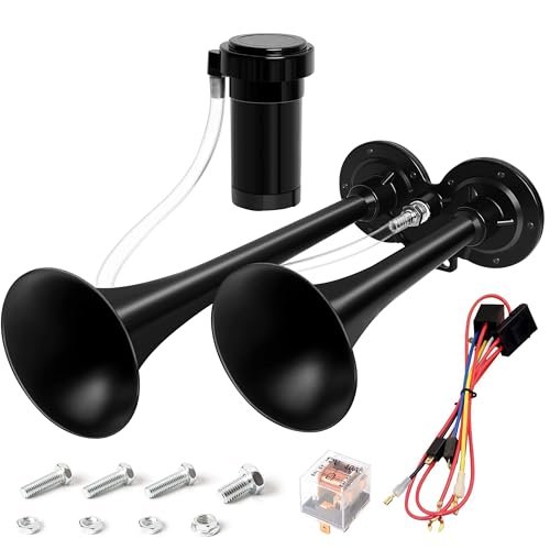 12V Air Horn Kit, Super Loud Train Horn for Truck,...