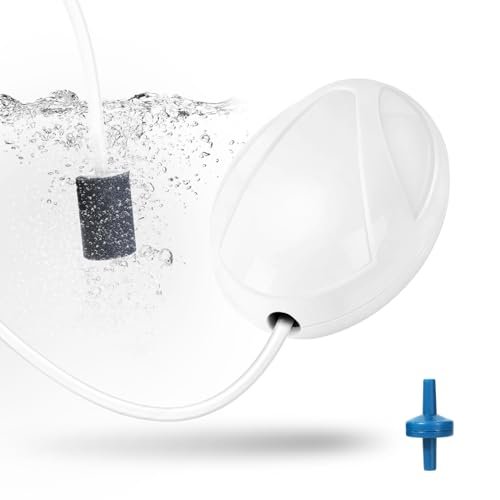 AQUANEAT Aquarium Air Pump, 20 Gallon Fish Tank Air Pump,...