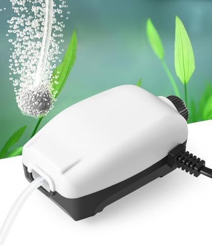 HITOP Upgraded 2W Adjustable Single Outlet Aquarium Air...