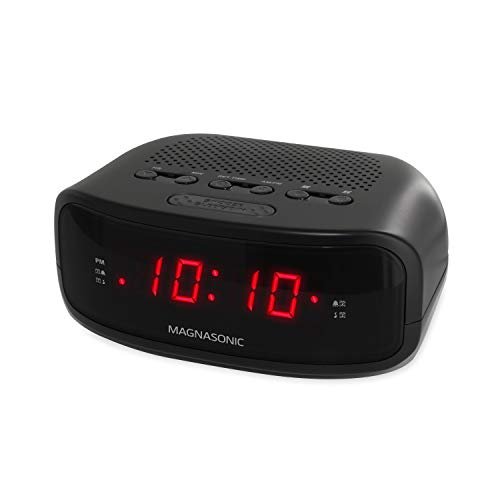 Magnasonic Digital AM/FM Clock Radio with Battery Backup,...