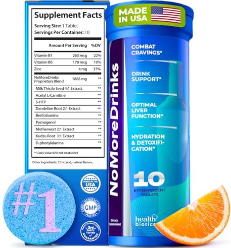 NoMoreDrinks Anti Alcohol Craving Supplement | Liver Detox...