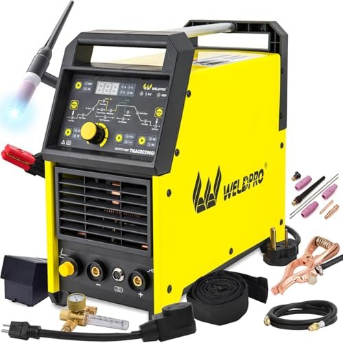 Weldpro TIG Welder AC/DC 200A with Pulse, Aluminum TIG...