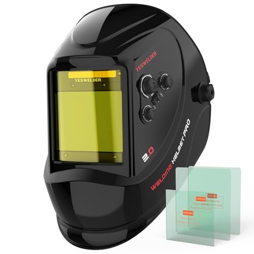 YESWELDER Large View Auto Darkening Welding Helmet, Blue...