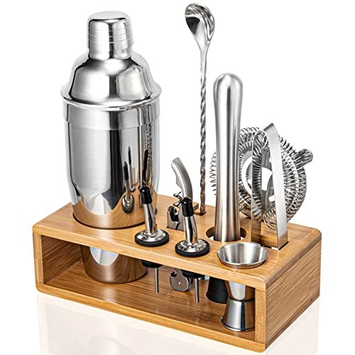 Cocktail Shaker Set, Mixology Bartender Kit 10-Piece Bar...