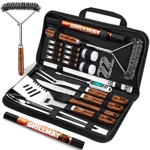 RINPIR 31pcs BBQ Grill Accessories Set for Men Dad, Heavy...