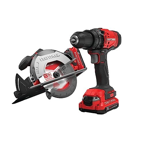CRAFTSMAN V20 Cordless Power Tool Combo Kit, with...