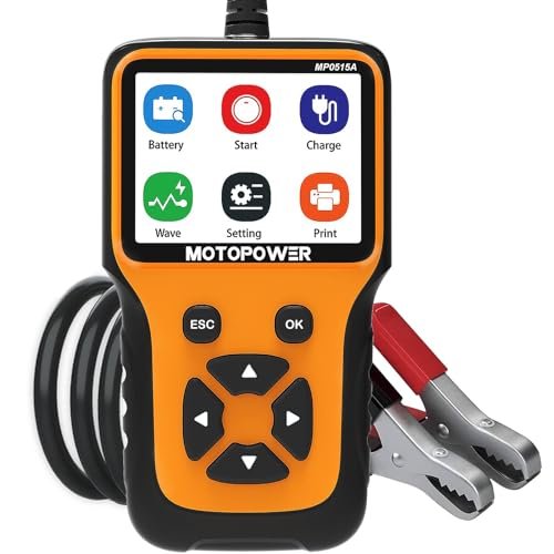 MOTOPOWER MP0515A 12V Car Battery Tester Automotive...