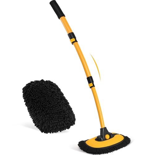 Ordenado 15°Curved Car Wash Brush with Long Handle, 43