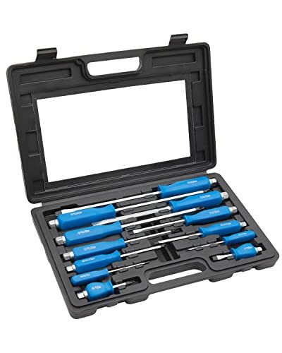 ROTATION 12PCS Magnetic Go-Thru Screwdriver Set, 6 Phillips...