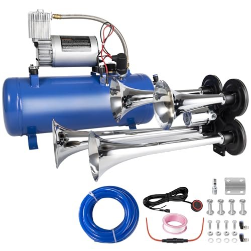 AOLIHAN 180db Train horn kit with 150 PSI Air Tank,Four...