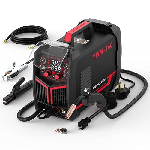 YESWELDER Gas Gasless 160A Multiprocess MIG Welder, Flux...