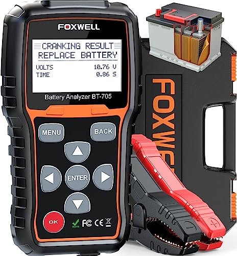 FOXWELL BT705 Car Battery Tester 12V 24V, Automotive...