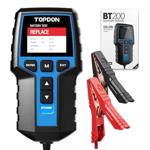 Car Battery Tester 24V 12V Load Tester, TOPDON BT200...