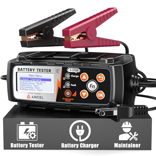 ANCEL BT521 3-in-1 Car Battery Charger, Tester and...