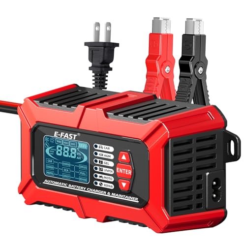 E-FAST 3 in 1 Car Battery Charger and Battery Tester...