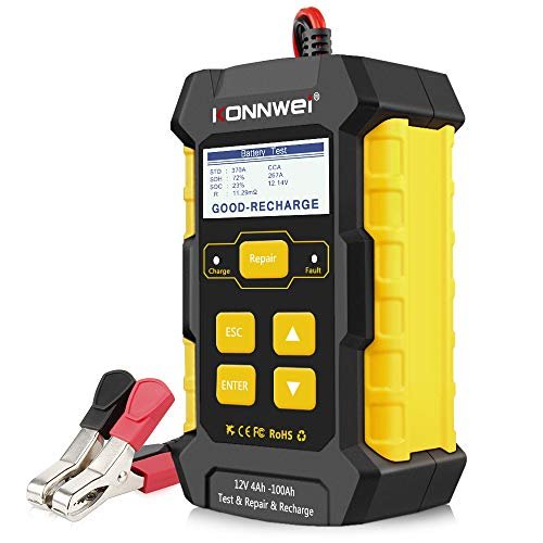 KONNWEI 3 in 1 Car Battery Charger, KW510 Battery Tester...