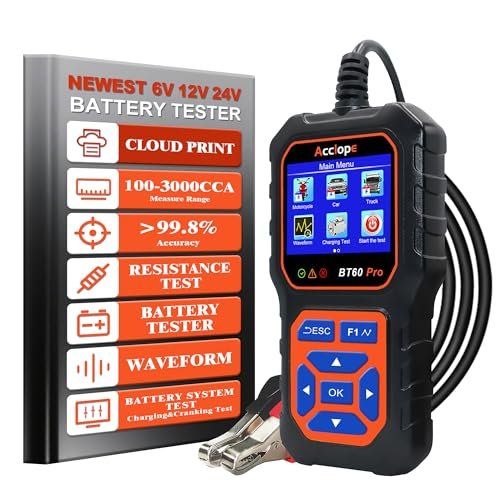 BT60 Pro Acclope Car Battery Tester with Cloud Printing...