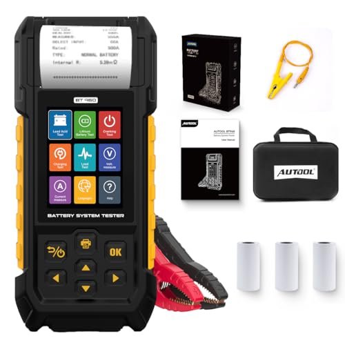 AUTOOL Car Battery Tester 12V 24V Automotive Battery Load...