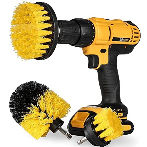 [3 Pack] Auto Detailing Drill Brush Set, Wheel Cleaner...